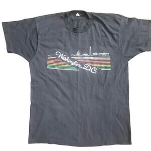 Vintage Washington D.C. t-shirt white house pentagon 1980s rainbow size XL/large